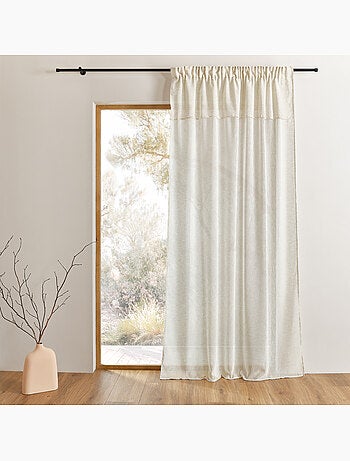 Cortina colgante 3 en 1 con cenefa LUZ