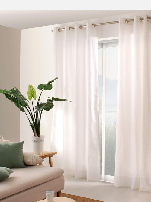 Cortina colorida de algodón puro 8 ollaos - Kiabi