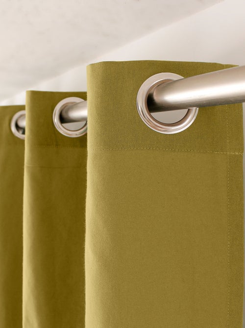 Cortina colorida de algodón puro 8 ollaos - Kiabi