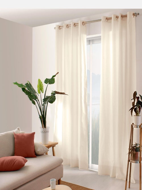 Cortina colorida de algodón puro 8 ollaos - Kiabi