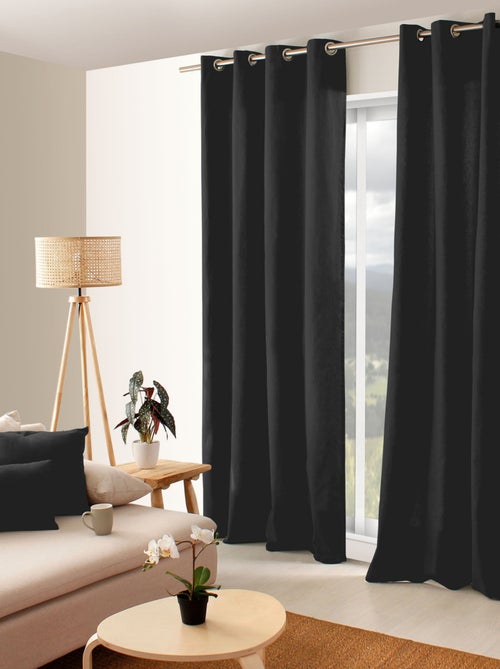 Cortina colorida de algodón puro 8 ollaos - Kiabi