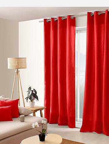 Cortina colorida de algodón puro 8 ollaos