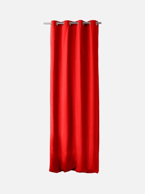 Cortina colorida de algodón puro 8 ollaos - Kiabi