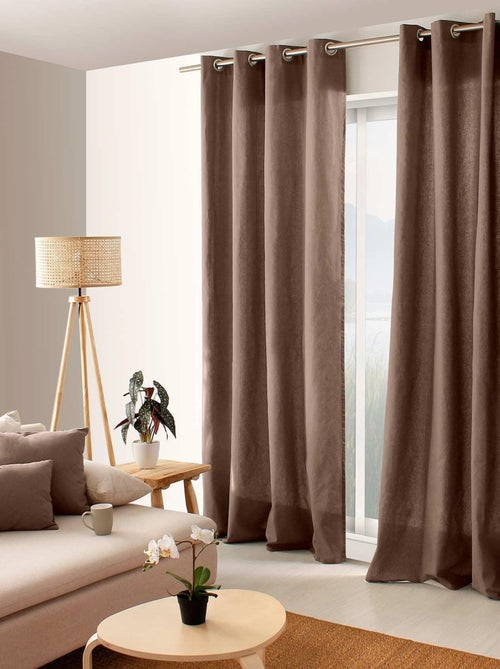 Cortina colorida de algodón puro 8 ollaos - Kiabi