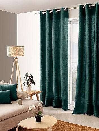 Cortina colorida de algodón puro 8 ollaos