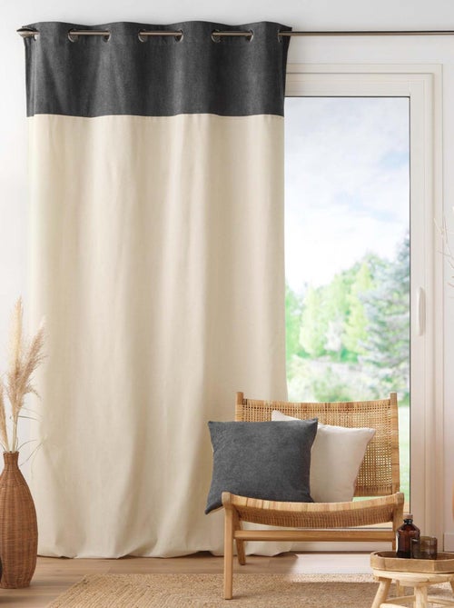 Cortina con bucles en la parte superior - Kiabi