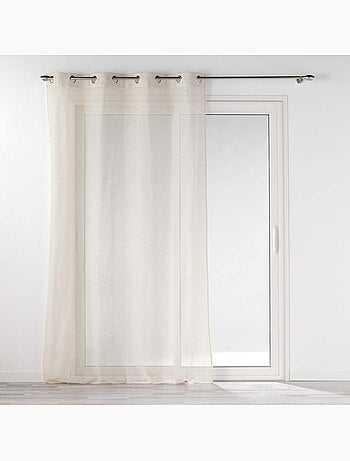 Cortina con efecto lino tejido – Elegancia natural y luz difusa