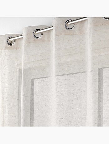 Cortina con efecto lino tejido – Elegancia natural y luz difusa