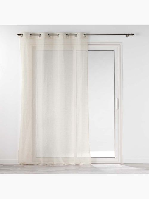 Cortina con efecto lino tejido – Elegancia natural y luz difusa - Kiabi