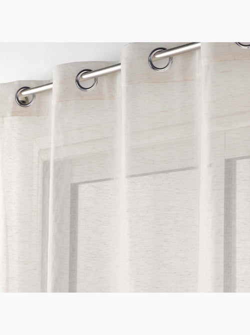 Cortina con efecto lino tejido – Elegancia natural y luz difusa - Kiabi