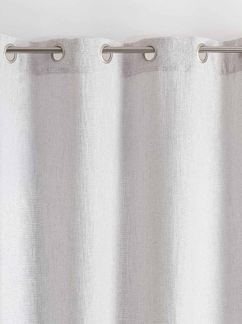 Cortina con efecto tejido Blanco - Kiabi