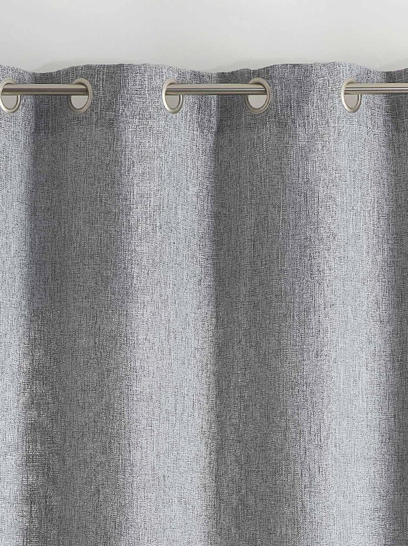 Cortina con efecto tejido Gris claro - Kiabi