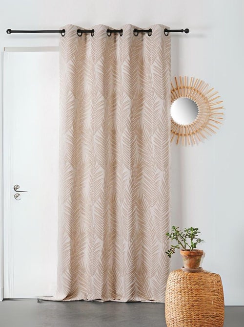Cortina con estampado de hojas de palmera - Kiabi Cortina con estampado de hojas de palmera - Kiabi