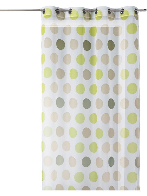 Cortina con estampado de lunares verdes grandes - Kiabi Cortina con estampado de lunares verdes grandes - Kiabi