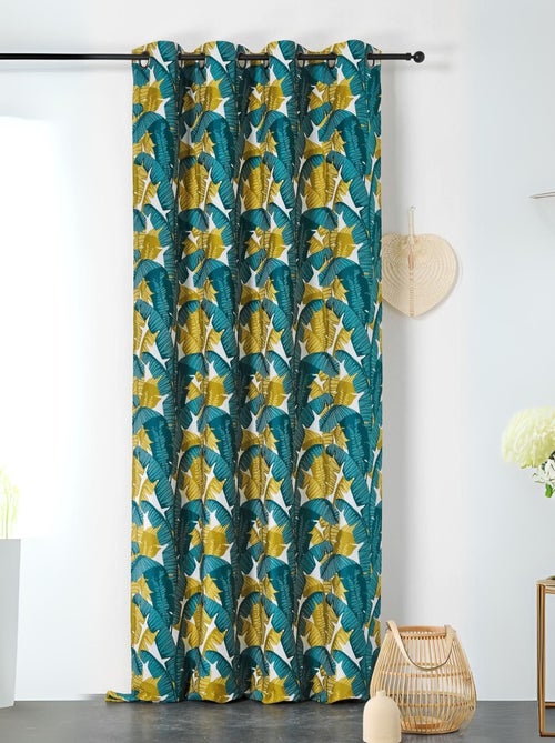 Cortina con estampado de plátanos - Kiabi
