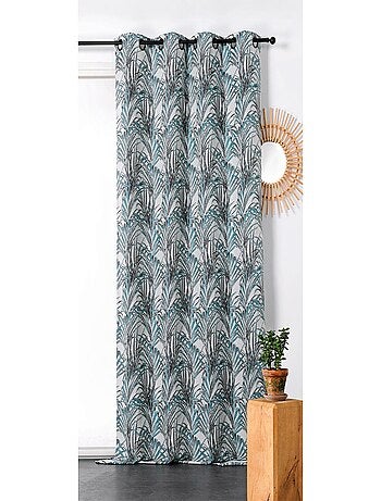 Cortina con estampados exóticos