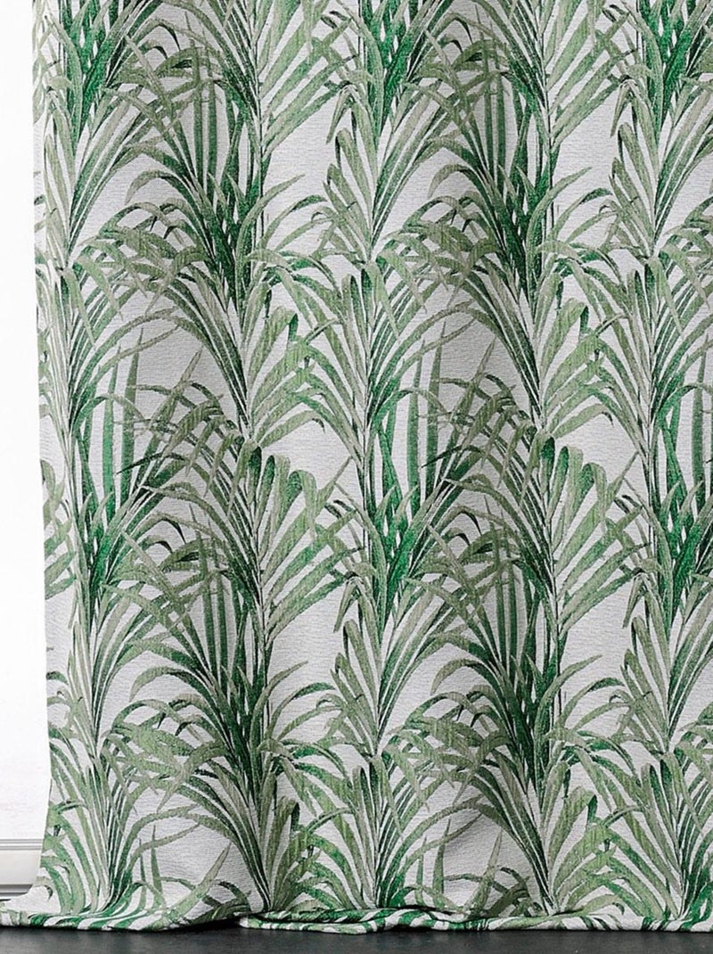 Cortina con estampados exóticos Verde - Kiabi