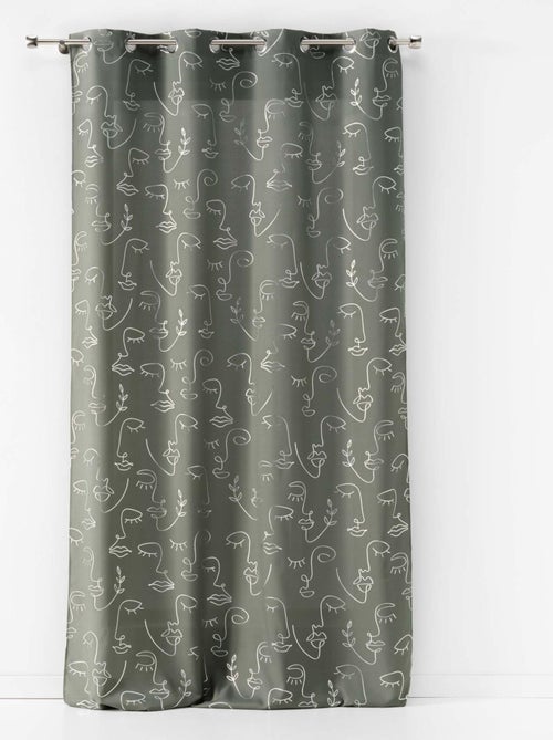 Cortina con estampados metálicos - Kiabi