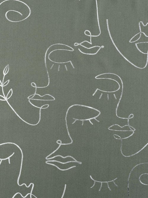 Cortina con estampados metálicos - Kiabi