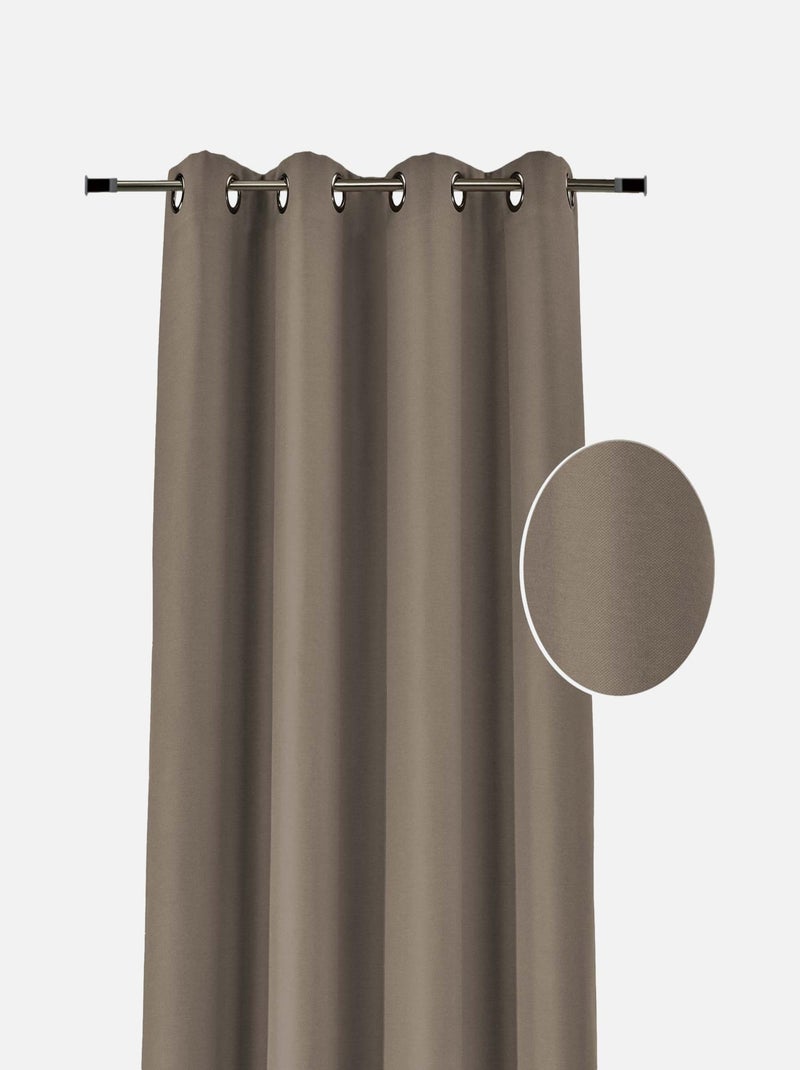 Cortina con forro polar Taupe - Kiabi