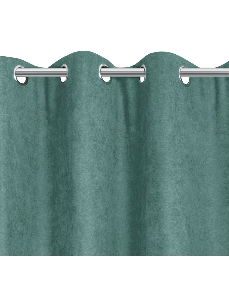 Cortina con forro polar Verde agua - Kiabi