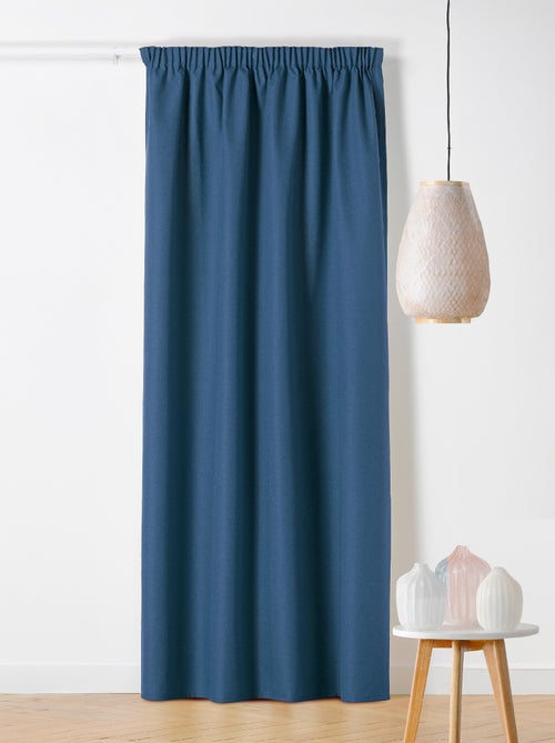 Cortina con Galón Fruncido, Opaca y Efecto Chenillé - Kiabi