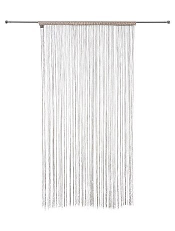 Cortina con hilos lisos y coloridos