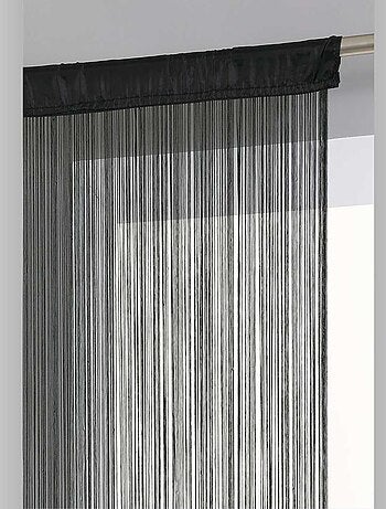 Cortina con hilos lisos y coloridos