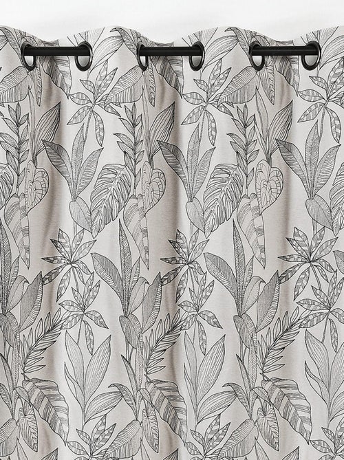 Cortina con hojas estilizadas - Kiabi