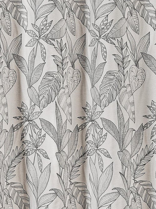 Cortina con hojas estilizadas - Kiabi