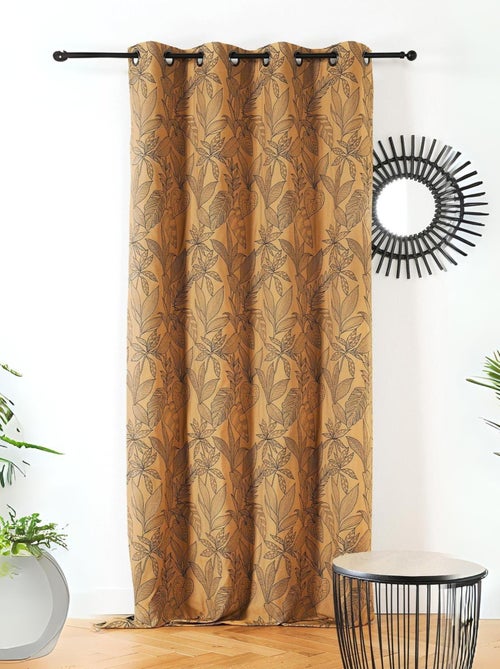 Cortina con hojas estilizadas - Kiabi