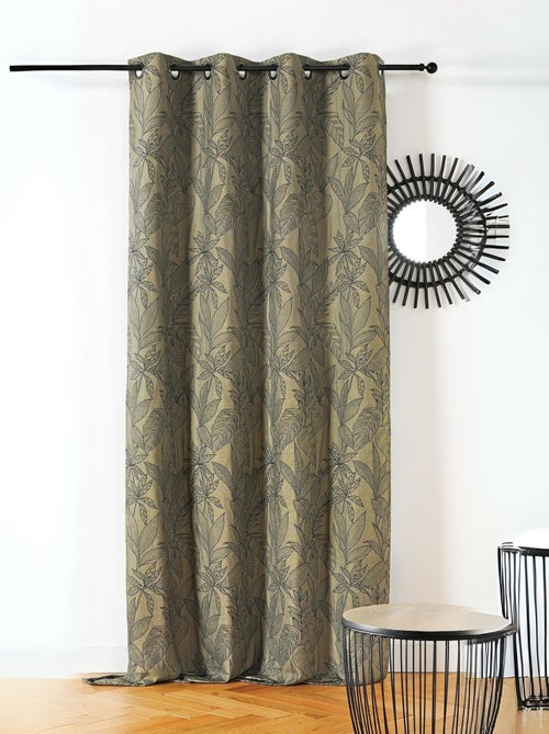 Cortina con hojas estilizadas - Kiabi