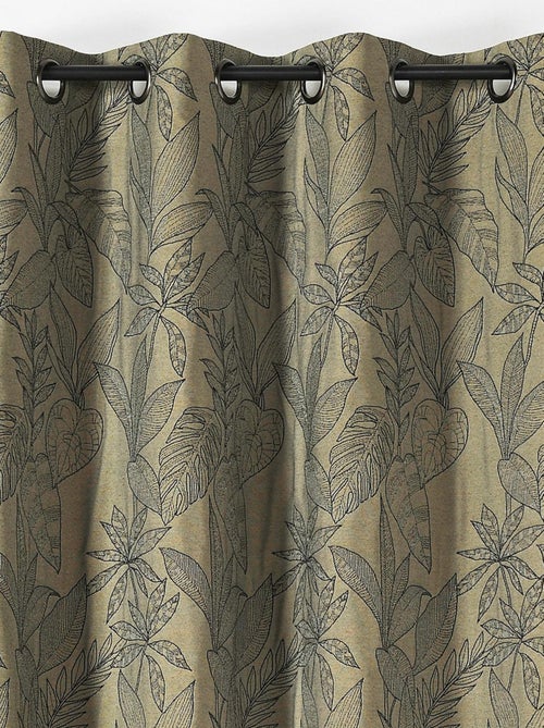 Cortina con hojas estilizadas - Kiabi