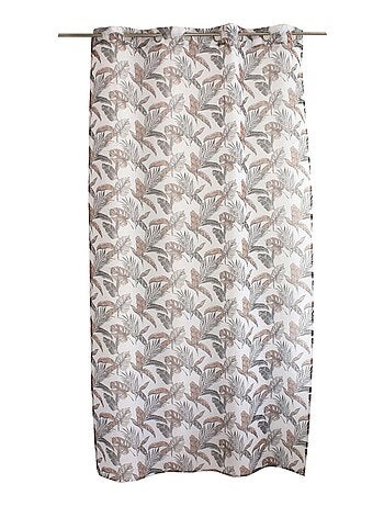 Cortina con impresión metalizada y ojales