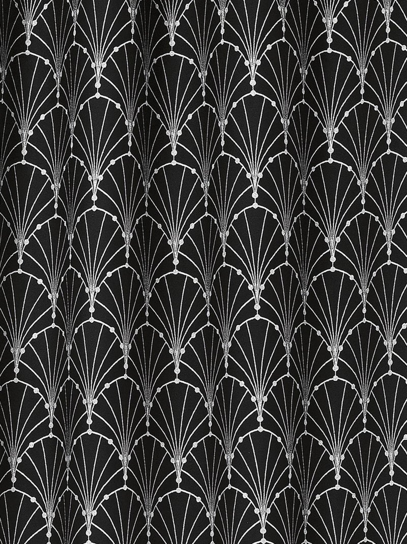 Cortina con impresiones metalizadas Plata - Kiabi
