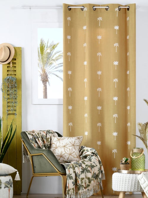 Cortina con motivo de palmeras - Kiabi