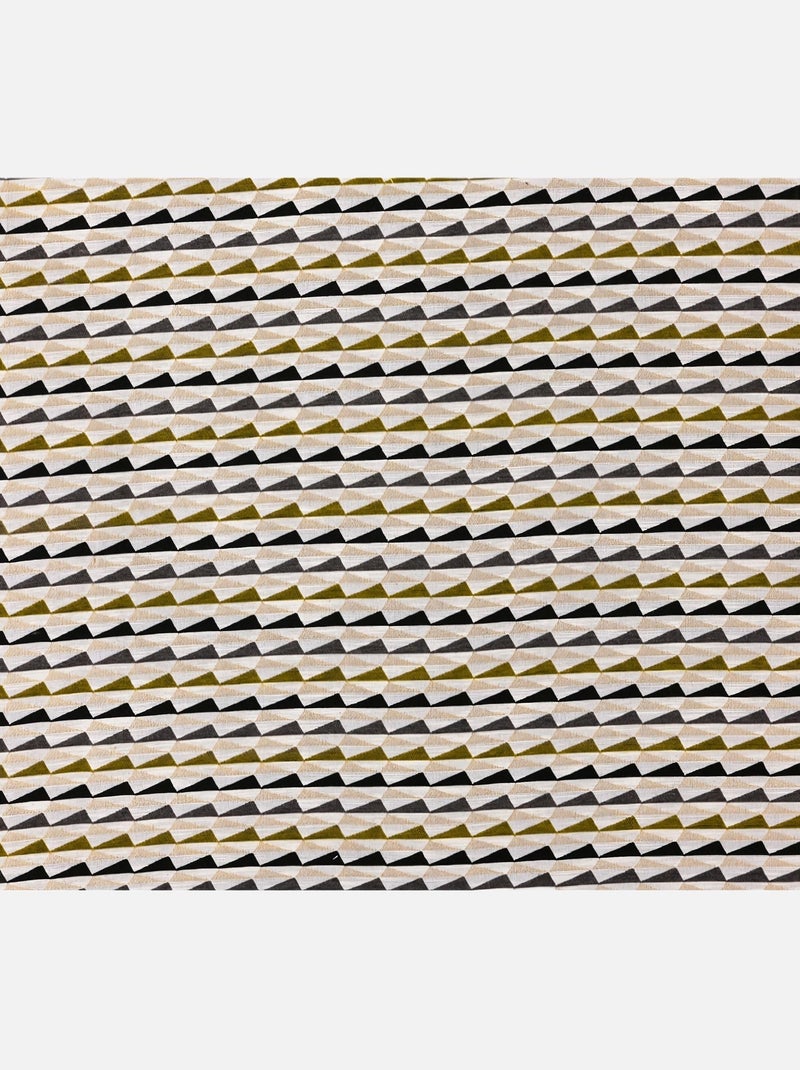 Cortina con motivos geométricos coloridos Blanco - Kiabi