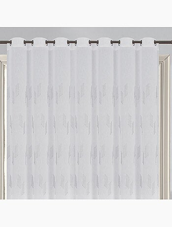 Cortina con Ojales Bordada Brillante