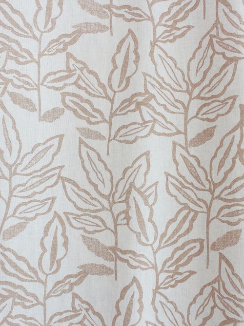 Cortina con ojales de algodón reciclado Chambray - Kiabi