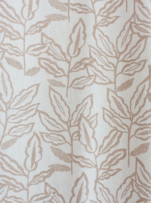 Cortina con ojales de algodón reciclado Chambray - Kiabi