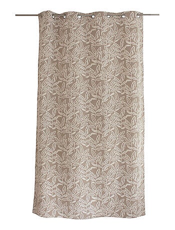 Cortina con ojales de algodón reciclado Chambray