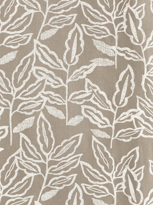 Cortina con ojales de algodón reciclado Chambray - Kiabi