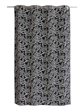 Cortina con ojales de algodón reciclado Chambray