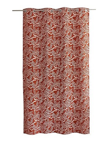 Cortina con ojales de algodón reciclado Chambray