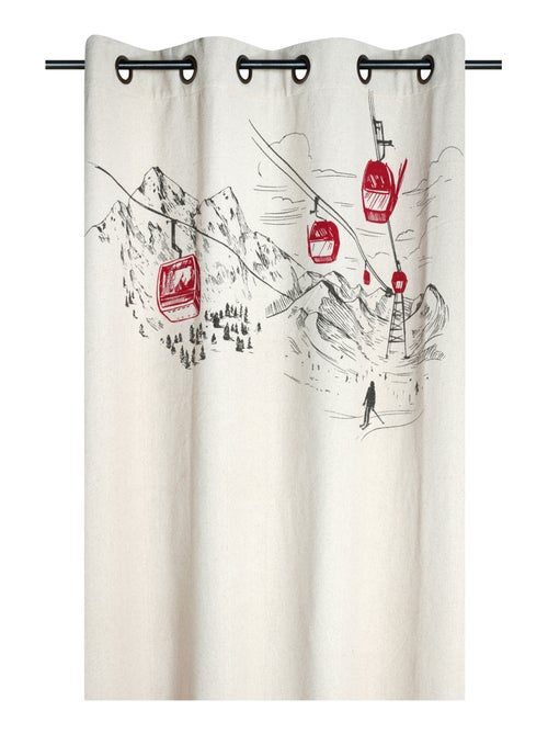 Cortina con ojales de estilo montañés - Kiabi