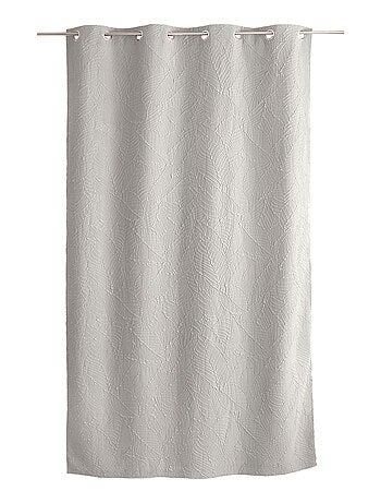 Cortina con ojales de follaje con aspecto gofrado