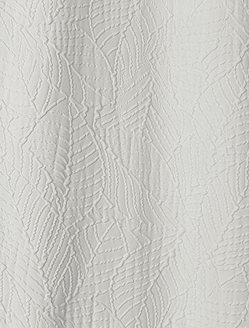 Cortina con ojales de follaje con aspecto gofrado