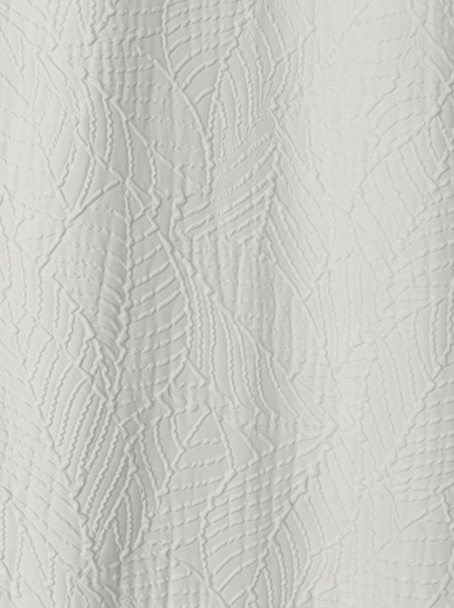 Cortina con ojales de follaje con aspecto gofrado - Kiabi