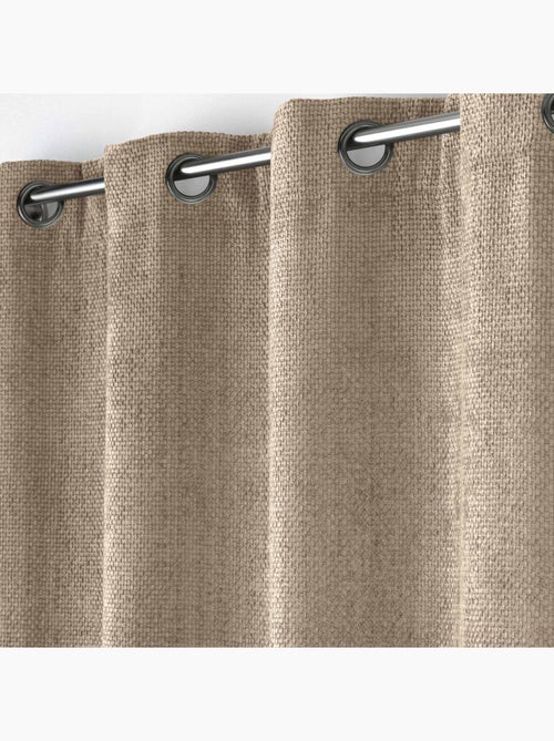 Cortina con ojales de terciopelo chenilla - Kiabi