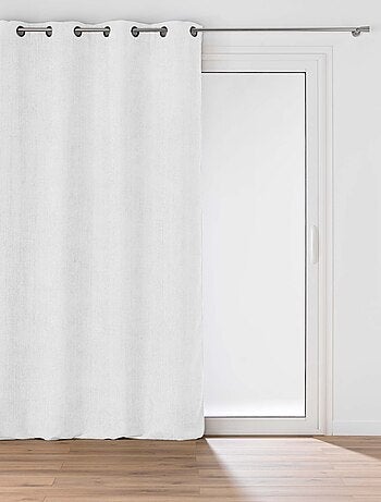 Cortina con ojales de terciopelo chenilla